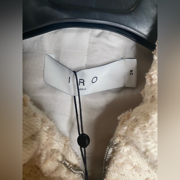 NWT IRO LEONI CROPPED JACKET Size FR 34 (XS/S) $545 - Picture 10 of 16